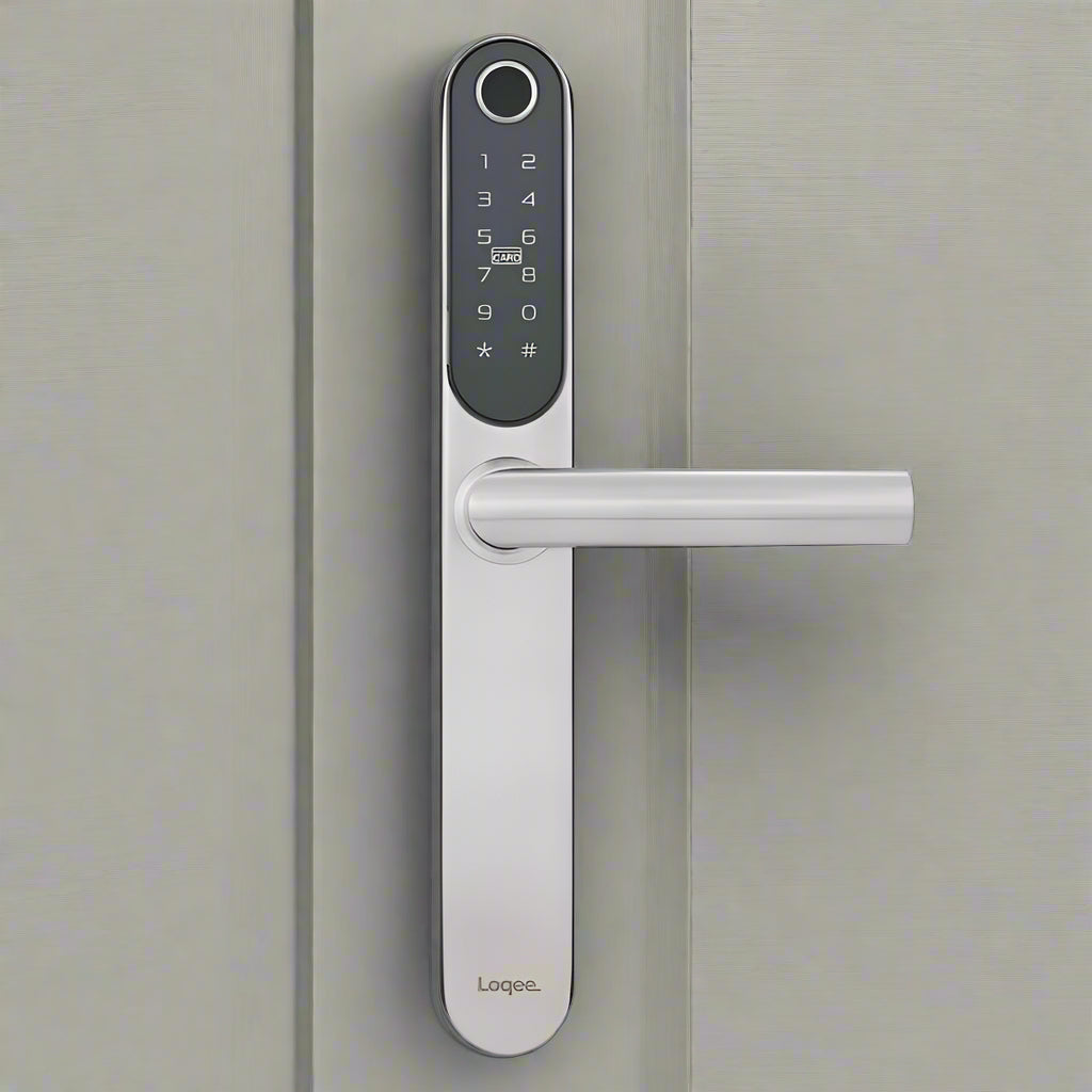 Loqee Slim - Smart Commercial Door Lock Handle/Lever with Fingerprint ...