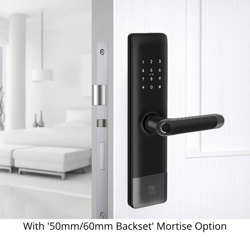 5in1 Smart Front Door Lock Handle/Lever with Bluetooth Fingerprint