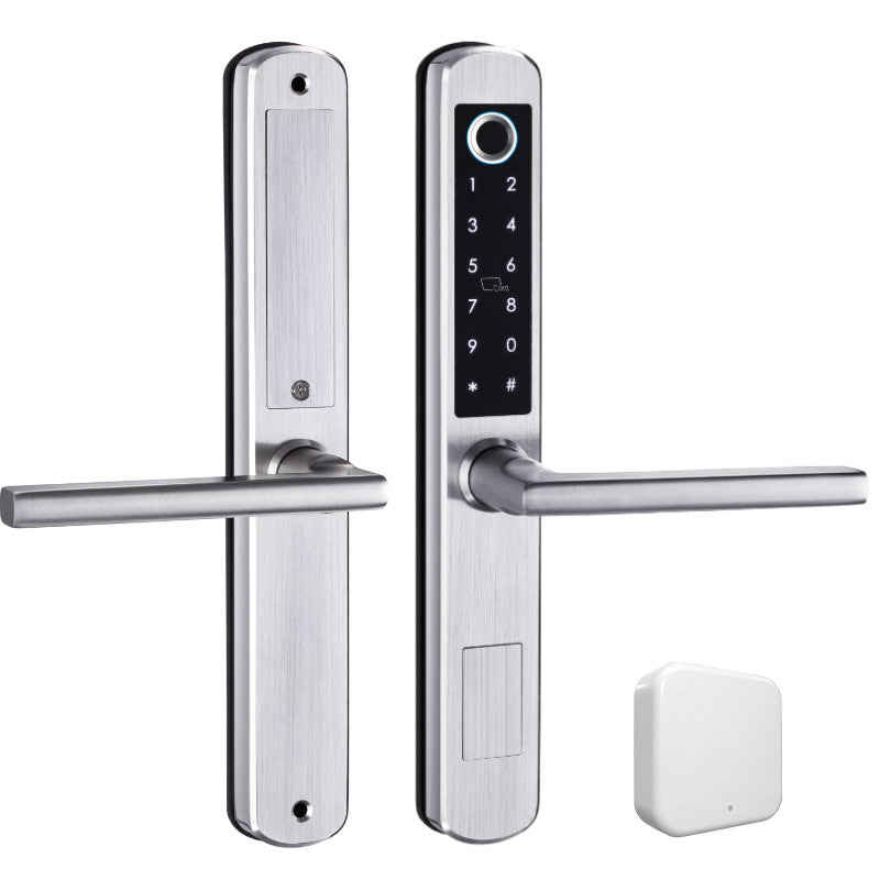 Smart Lock For Sliding Door 5-in-1 Slim Smart Sliding Door Lock with Bluetooth Fingerprint WiFi ...