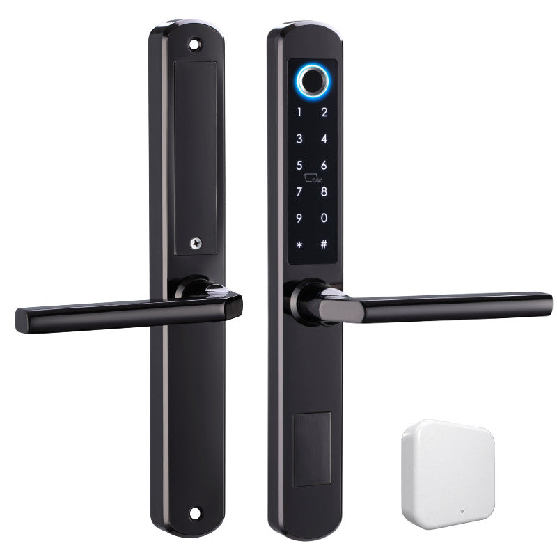 Smart Lock For Sliding Door 5-in-1 Slim Smart Sliding Door Lock with Bluetooth Fingerprint WiFi ...