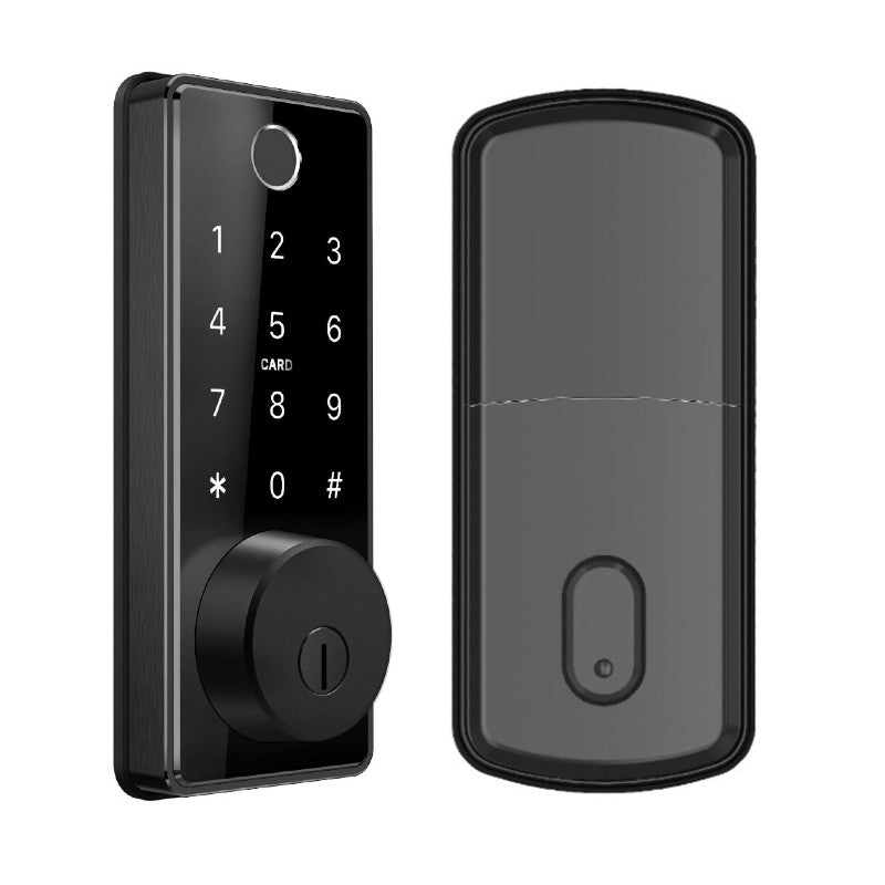5-in-1 Smart Deadbolt Door Lock with Bluetooth Code Fingerprint Card ...